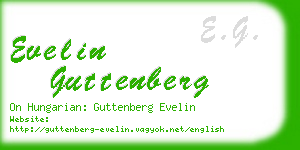 evelin guttenberg business card